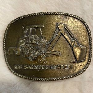 Vintage 1985 caterpillar belt buckle